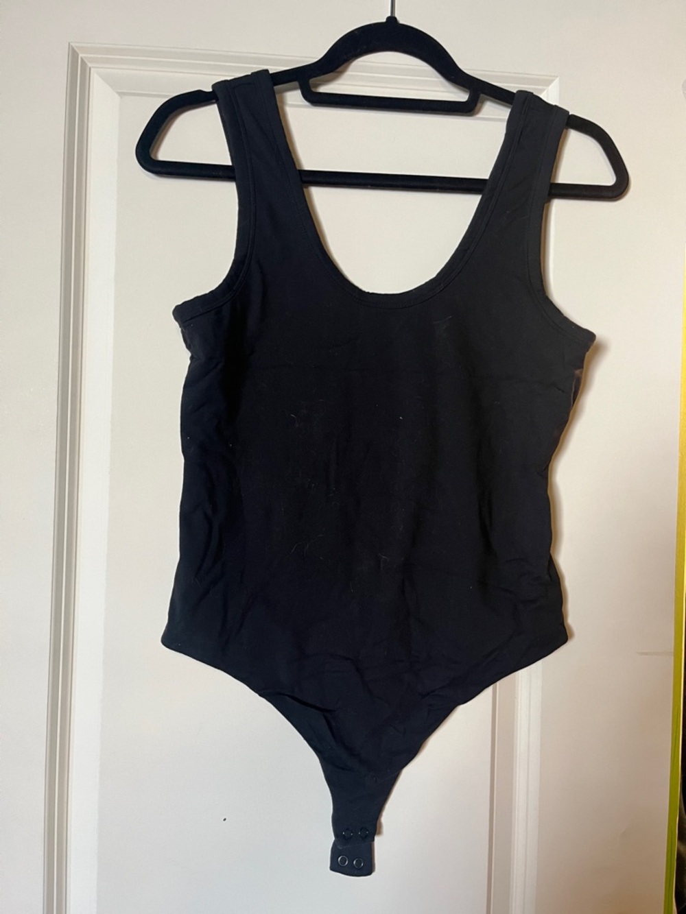 nuuds Black Scoop-Neck Kids One-Piece Bodysuit